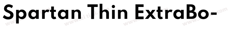 Spartan Thin ExtraBo字体转换